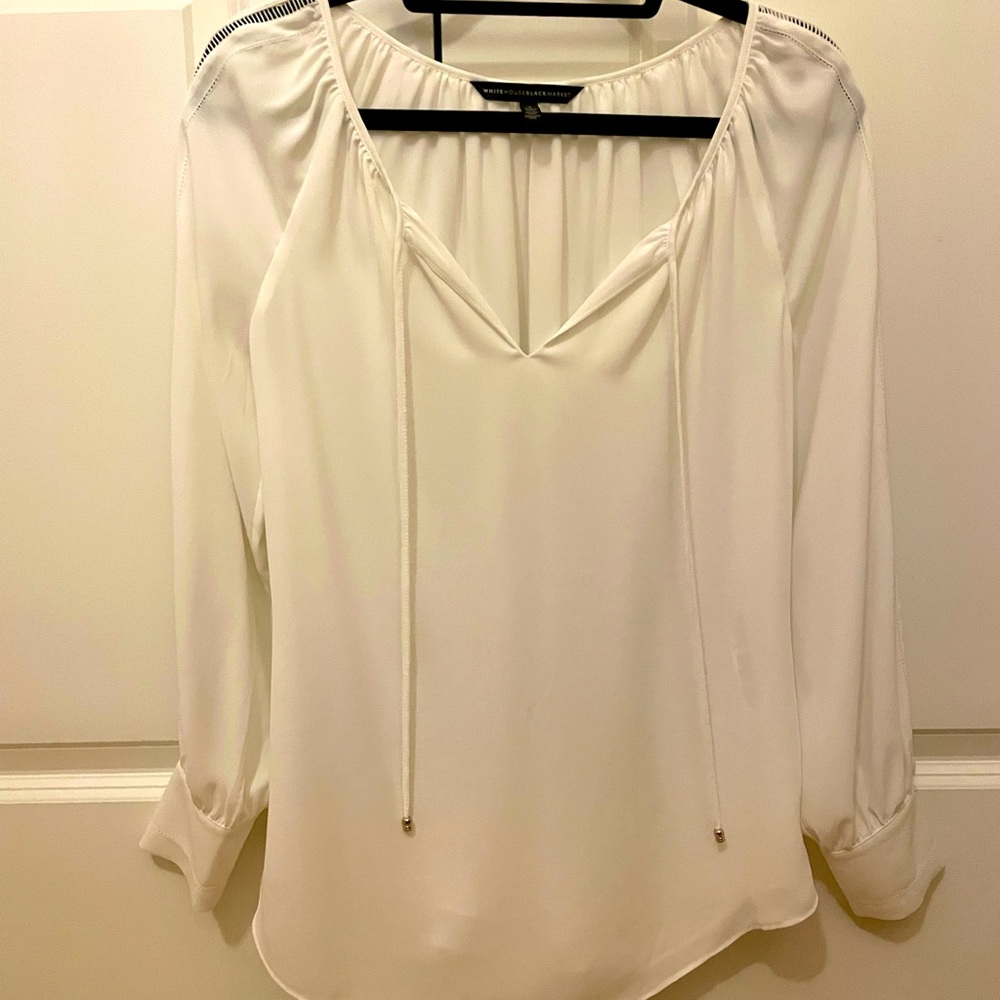 Lined Cream blouse - Size 2